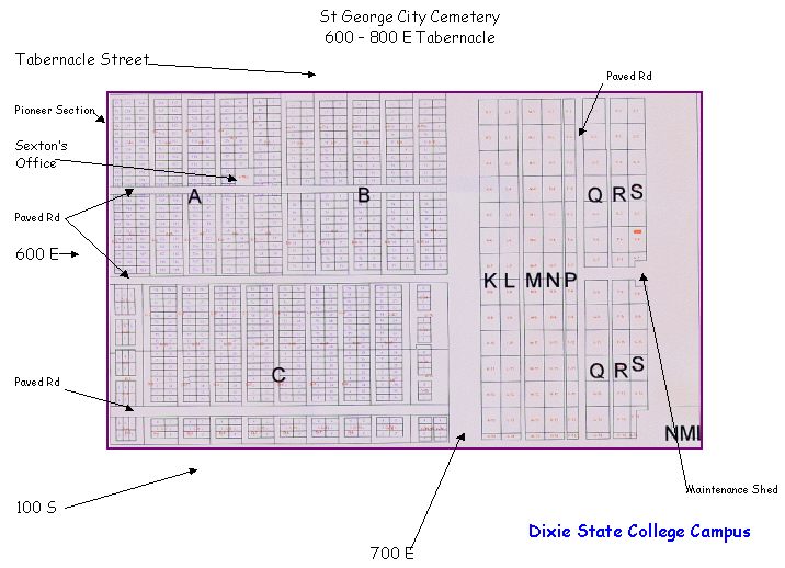 St. City Cemetery in St. Utah